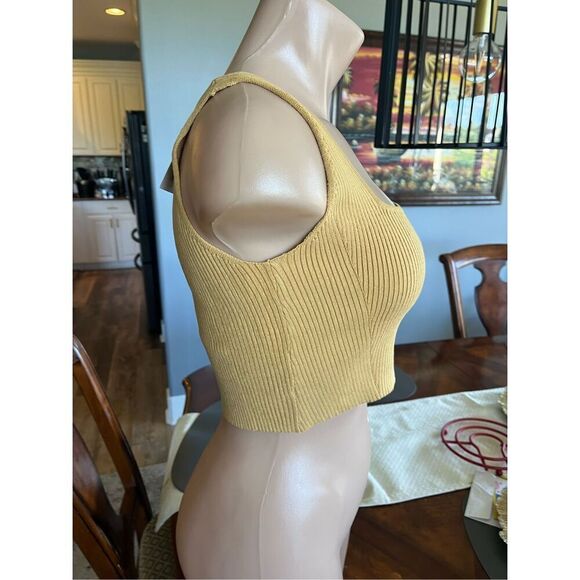 LITA by Ciara Iced Coffee Ribbed Crop Top XL - Picture 5 of 9